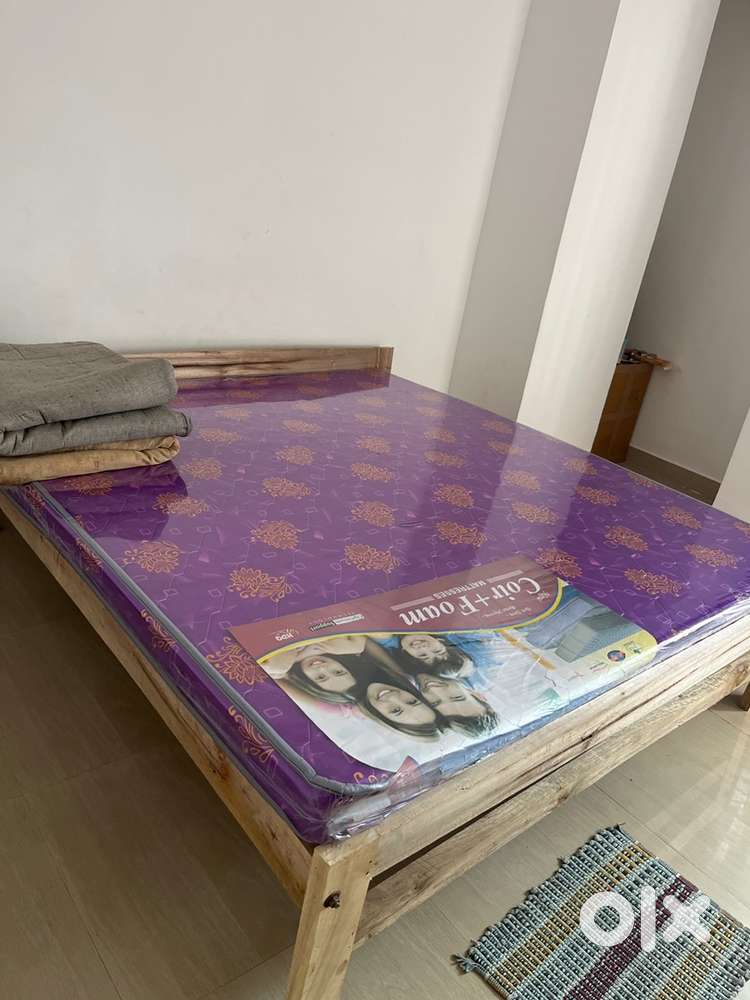 Double bed with mattress
