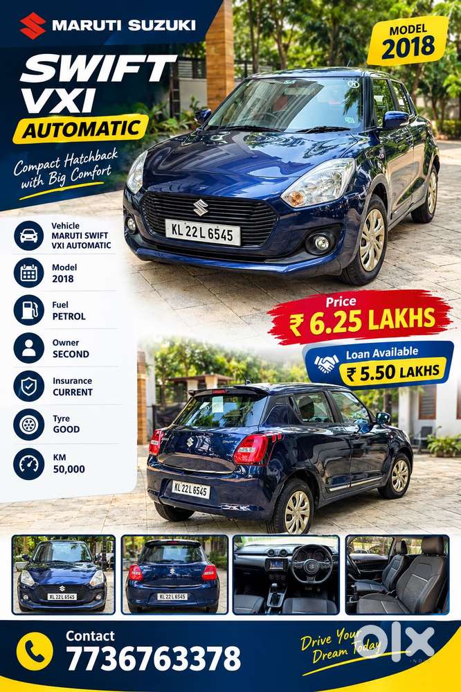Maruti Suzuki Swift Vxi, 2018, Petrol