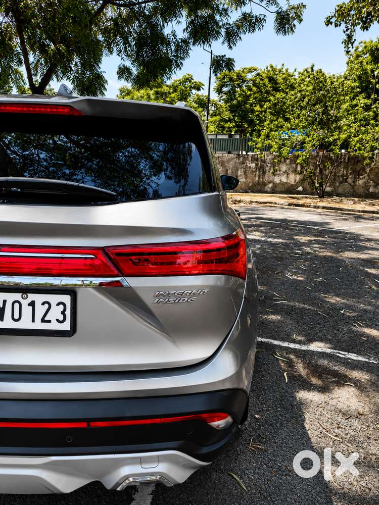 Used Car For Sale, Mg Hector, Internet Inside, Silver Suv, Black Leath