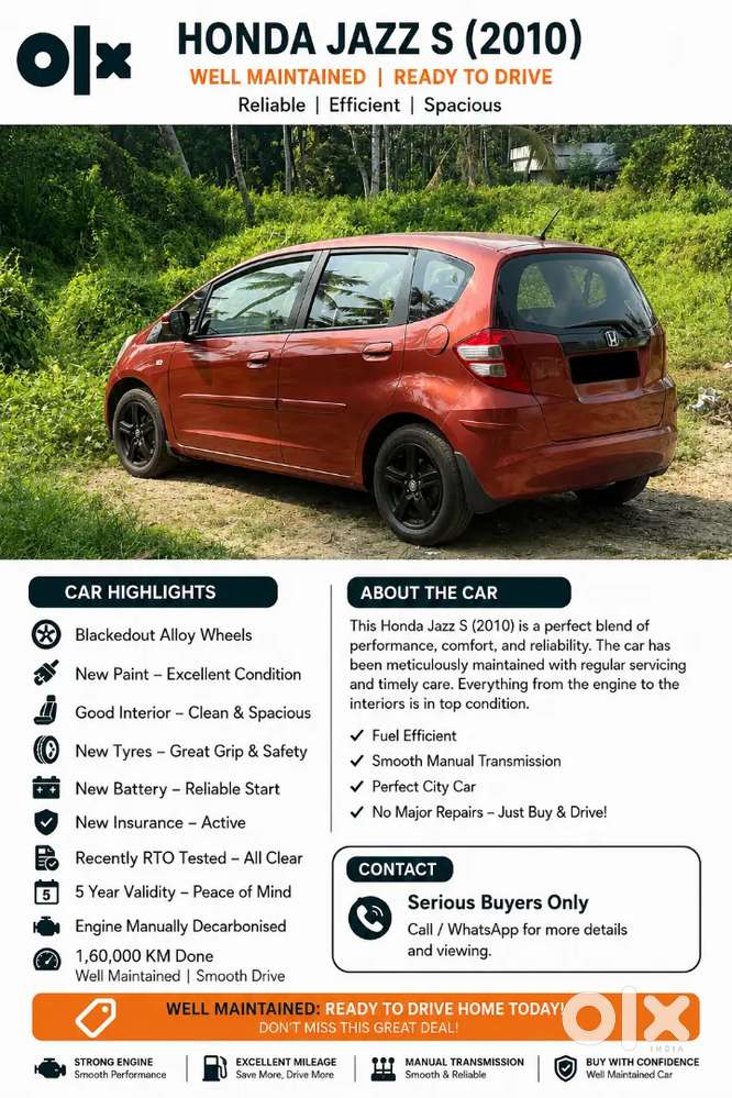 Honda Jazz 1.2 Sv 2010