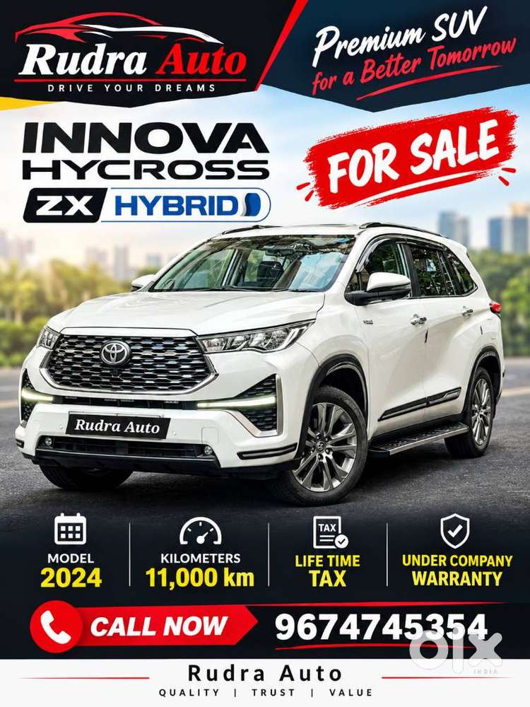 Toyota Innova Hycross 2.0 Zx Hybrid 7 Str, 2024, Cng & Hybrids