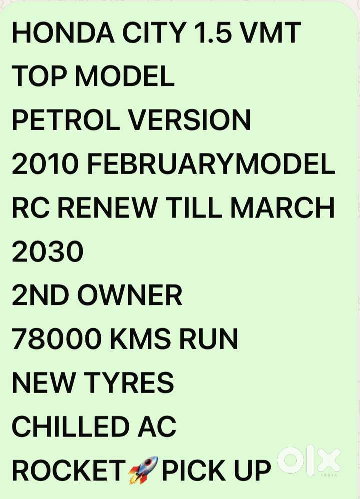 Honda City 1.5 Vx I-dtec Mt, 2010, Petrol