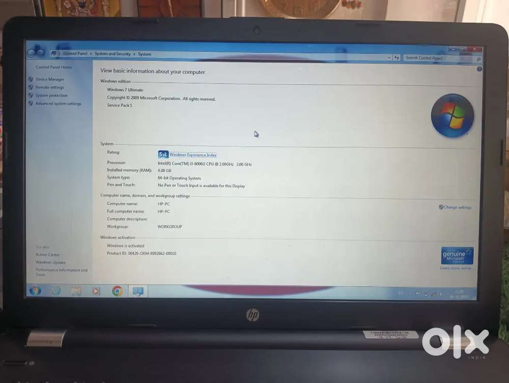 HP i3 laptop