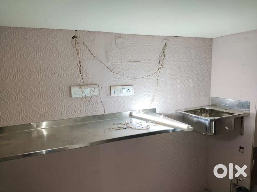 Prep table Kitchen setup with sink steel