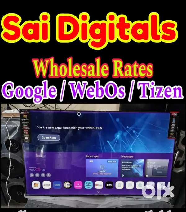 Full Range Google Tv // Samsung Tizen // LG web OS 2 Year  GUARANTEE