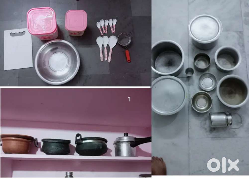 Utensils.o kitchen n New cooker Prestige n clay cookwares 3 n all.x