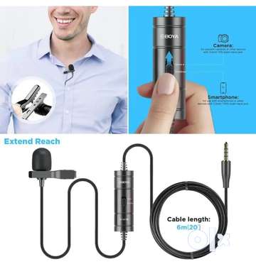 BOYA By-m1 Omnidirectional Lavalier Microphone for Smarphones DSLR