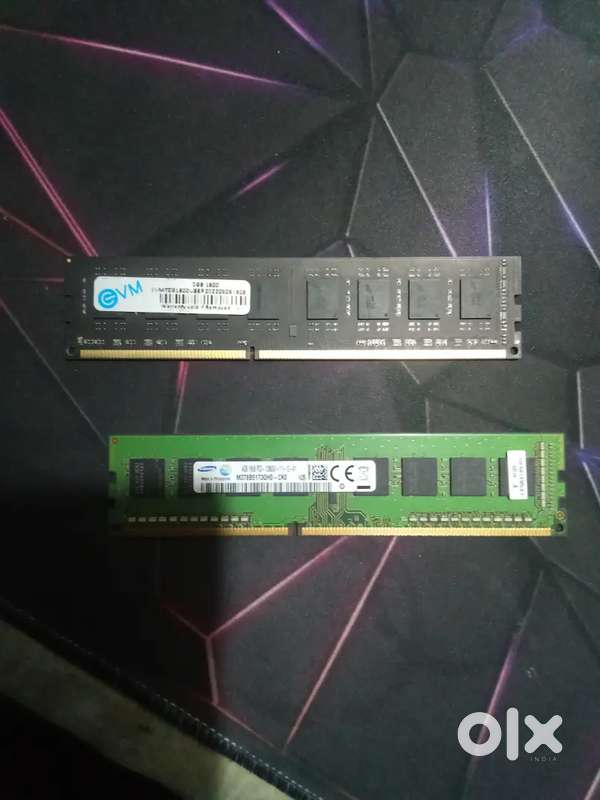 Ram sticks 4gb samsung and 2gb evm high speed