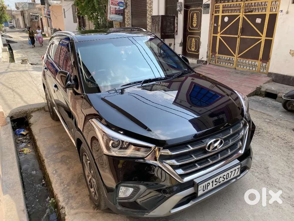 Hyundai Creta Diesel 2018 Black Colour Vip No. September Registration
