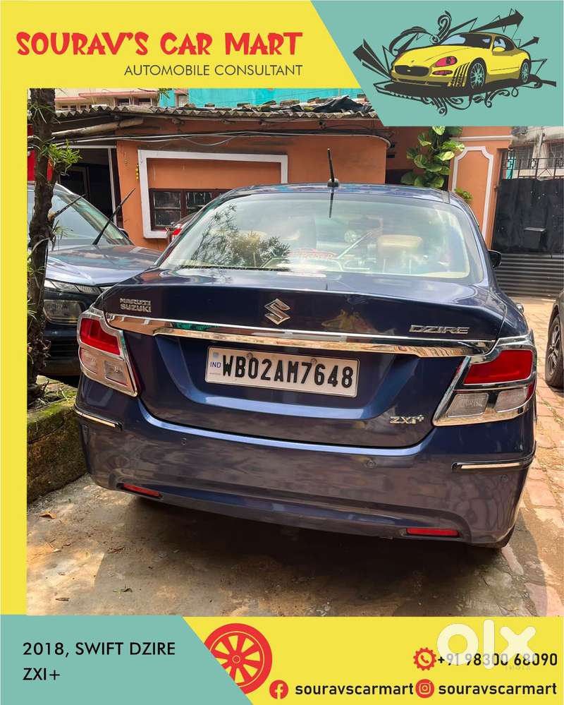 Maruti Suzuki Swift Dzire Zxi + Mt, 2018, Petrol
