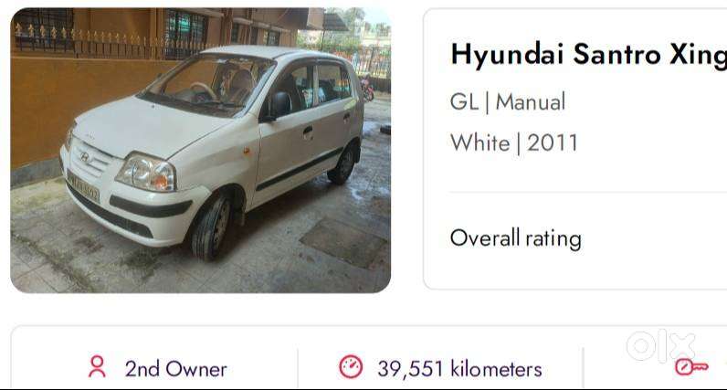 Hyundai Santro Xing Gl Only 40km Run