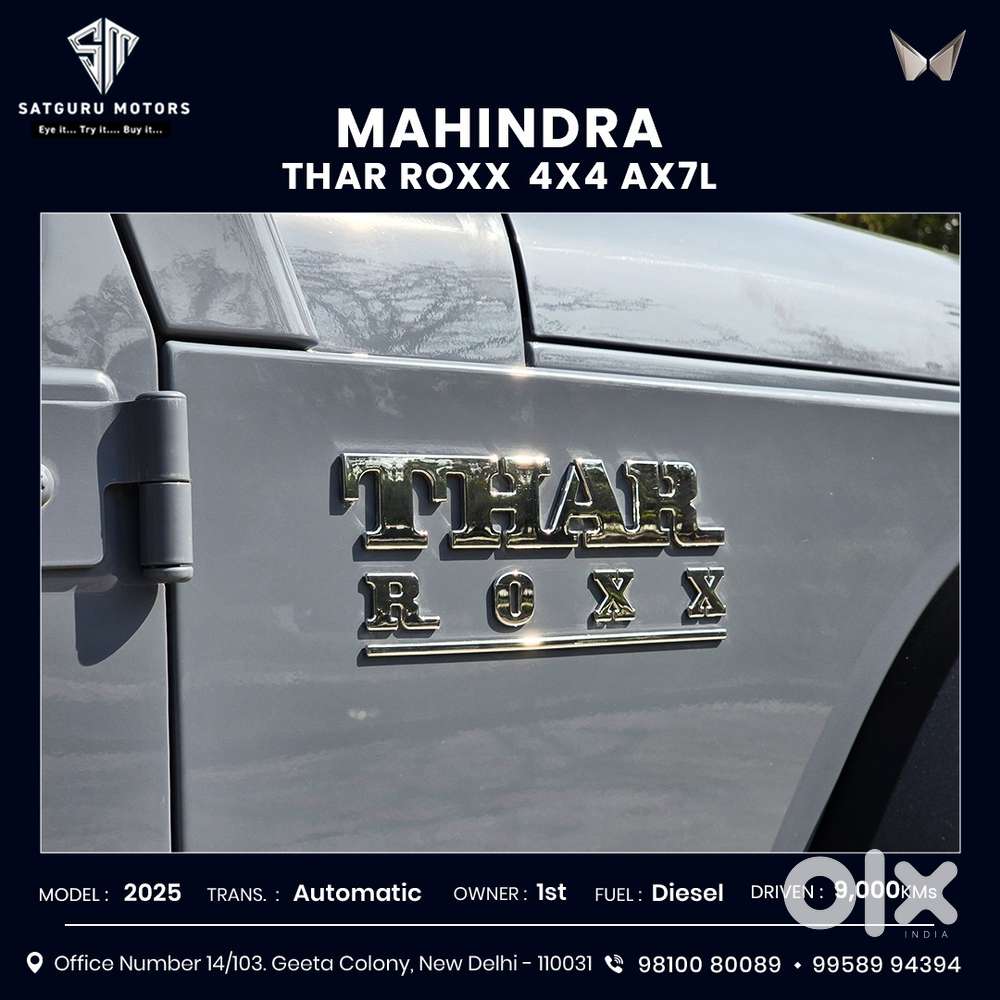 Mahindra Thar Roxx Ax7 L Diesel At 4wd, 2025, Diesel