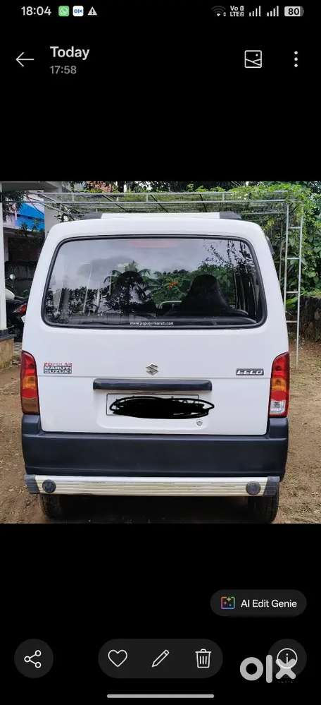 Maruti Suzuki Eeco Smiles 7 2014 Company Service  New Full Cover Insur
