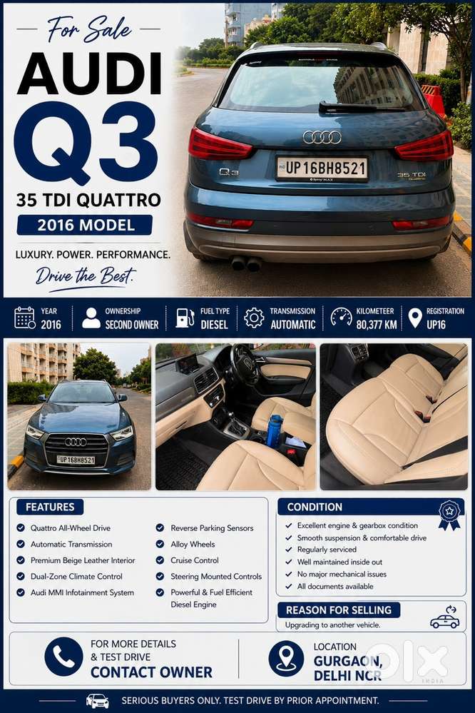 2016 Audi Q3 Diesel Car
