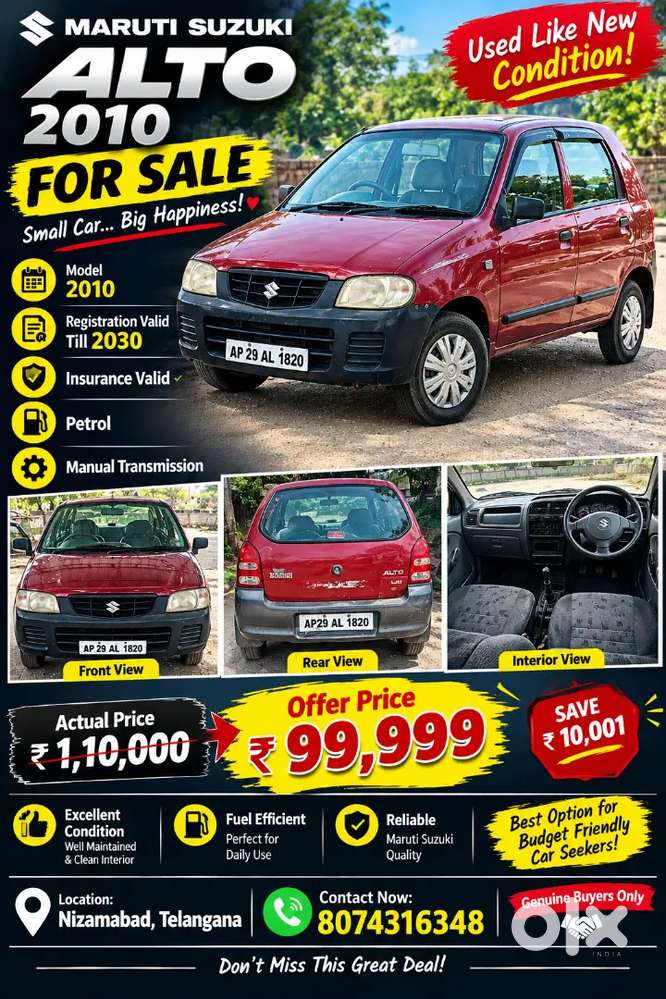 Maruti Suzuki Alto 2010 Year