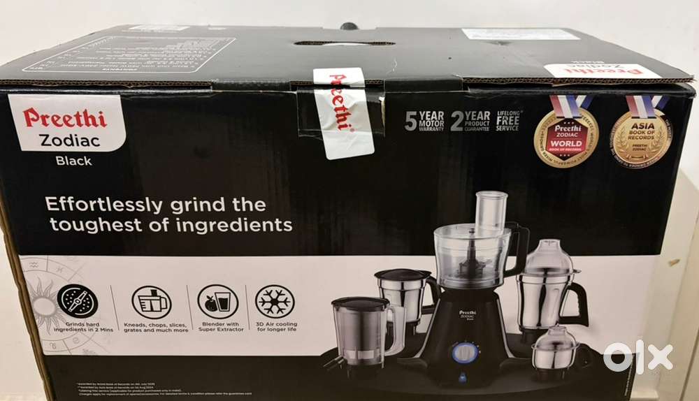 Preethi Zodiac Black Mixer Grinder