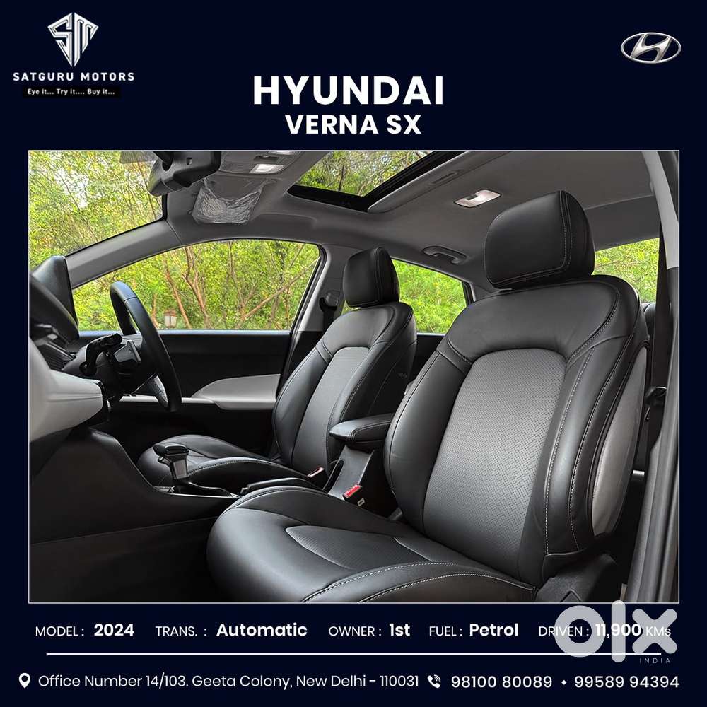 Hyundai Verna Sx 1.5 Petrol Ivt, 2024, Petrol