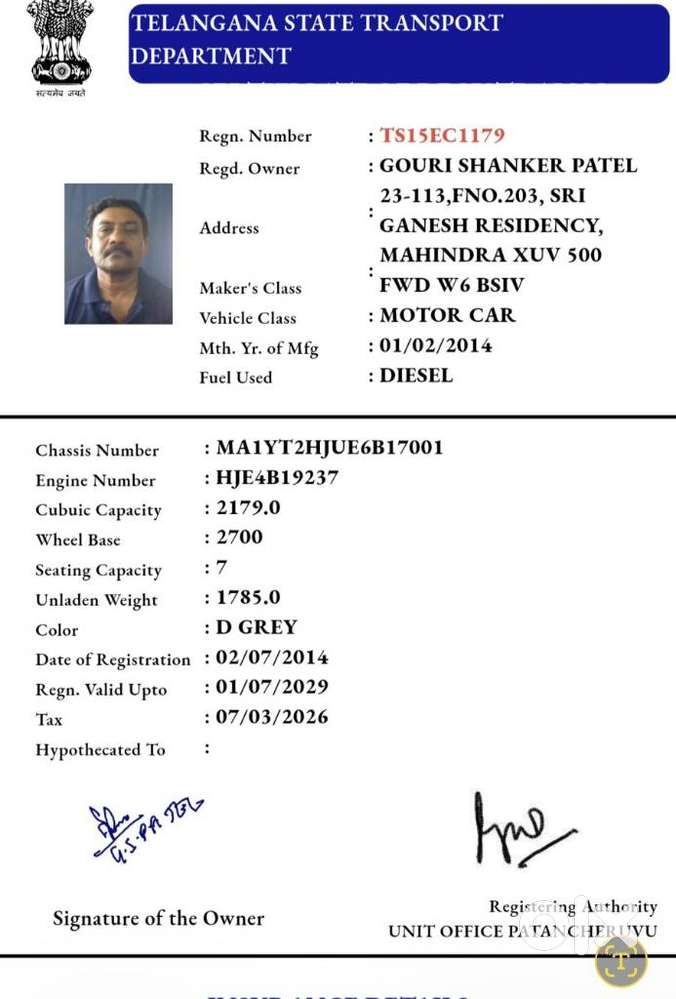 Mahindra Xuv500 2011-2015 W6 2wd, 2014, Diesel