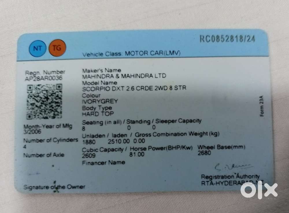 Mahindra Scorpio 2002-2013 2.6 Crde, 2006, Diesel