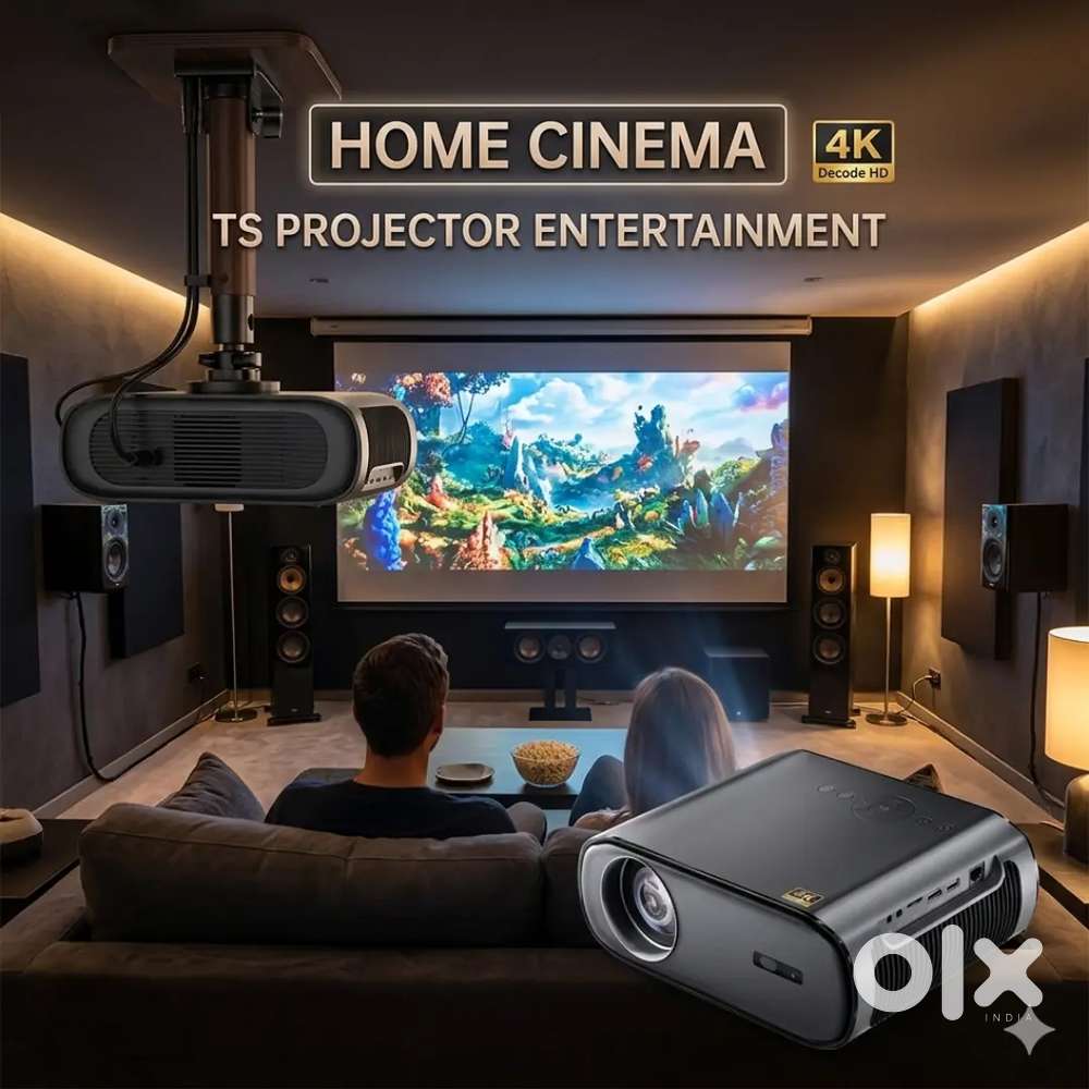 Replace Your TV with Multimedia WiFi Bluetooth Home Cinema Projector