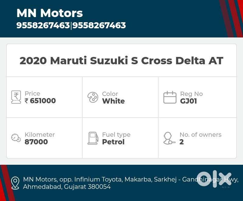 Maruti Suzuki S-cross 1.5 Delta At, 2020, Petrol