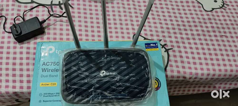 TP-Link Archer C20 Dual Band Router + 3 LAN Cables Combo