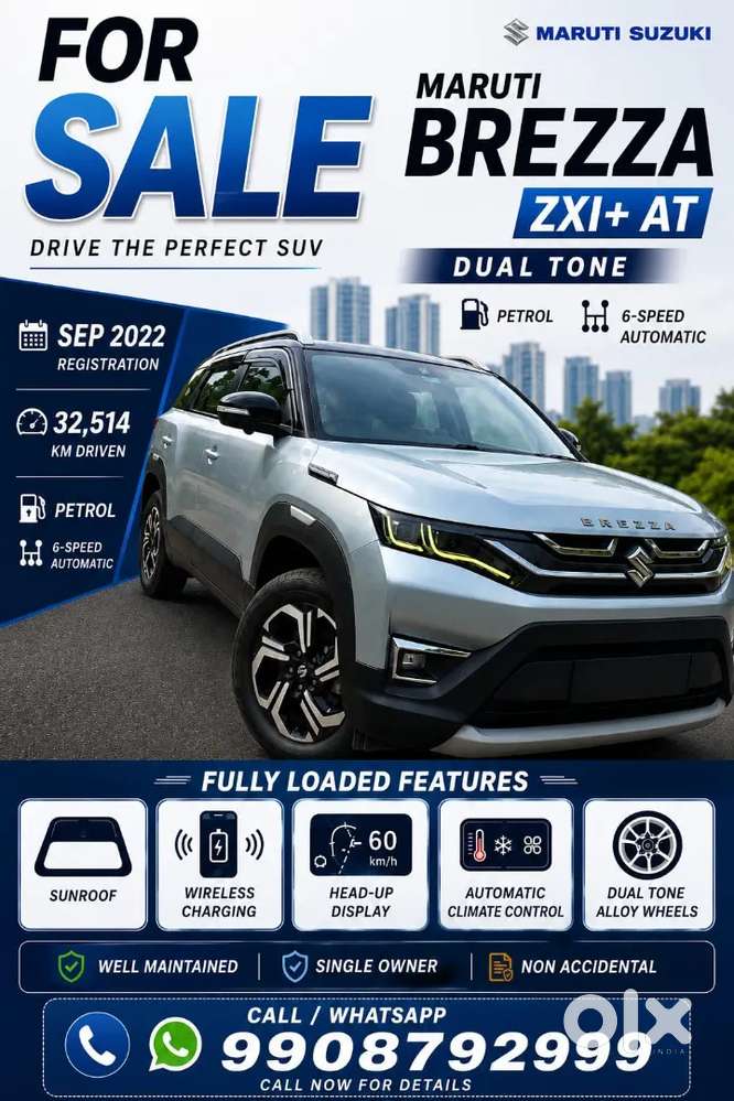 Maruti Brezza Zxi 2022 Sept Hybrid Plus