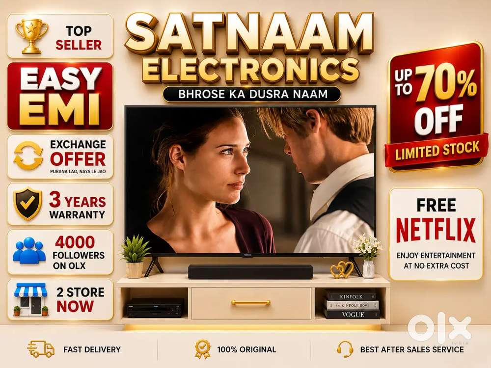 43 Q-LED TV 3 YEARS WARRANTY HDR 10 ZERO DOT TECNOLOGY NEW