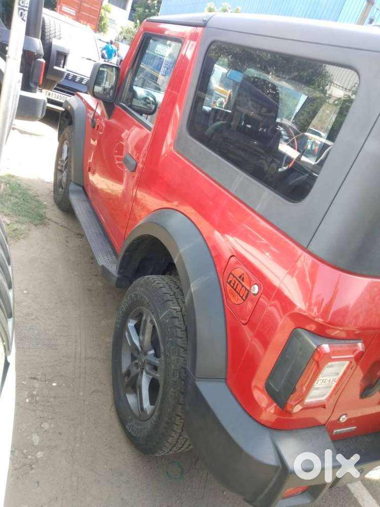 Selling My Mahindra Thar Lx Petrol Automatic 2wd In The Attractive Red