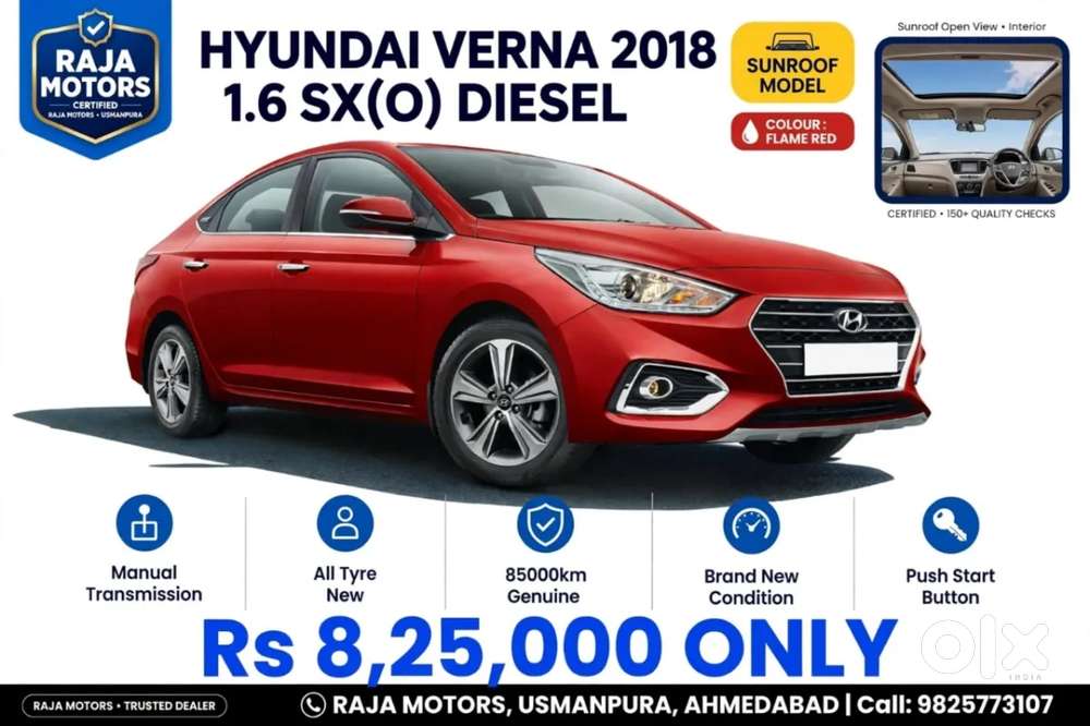Hyundai Verna 1.6 Sx (o) Crdi, 2018, Diesel