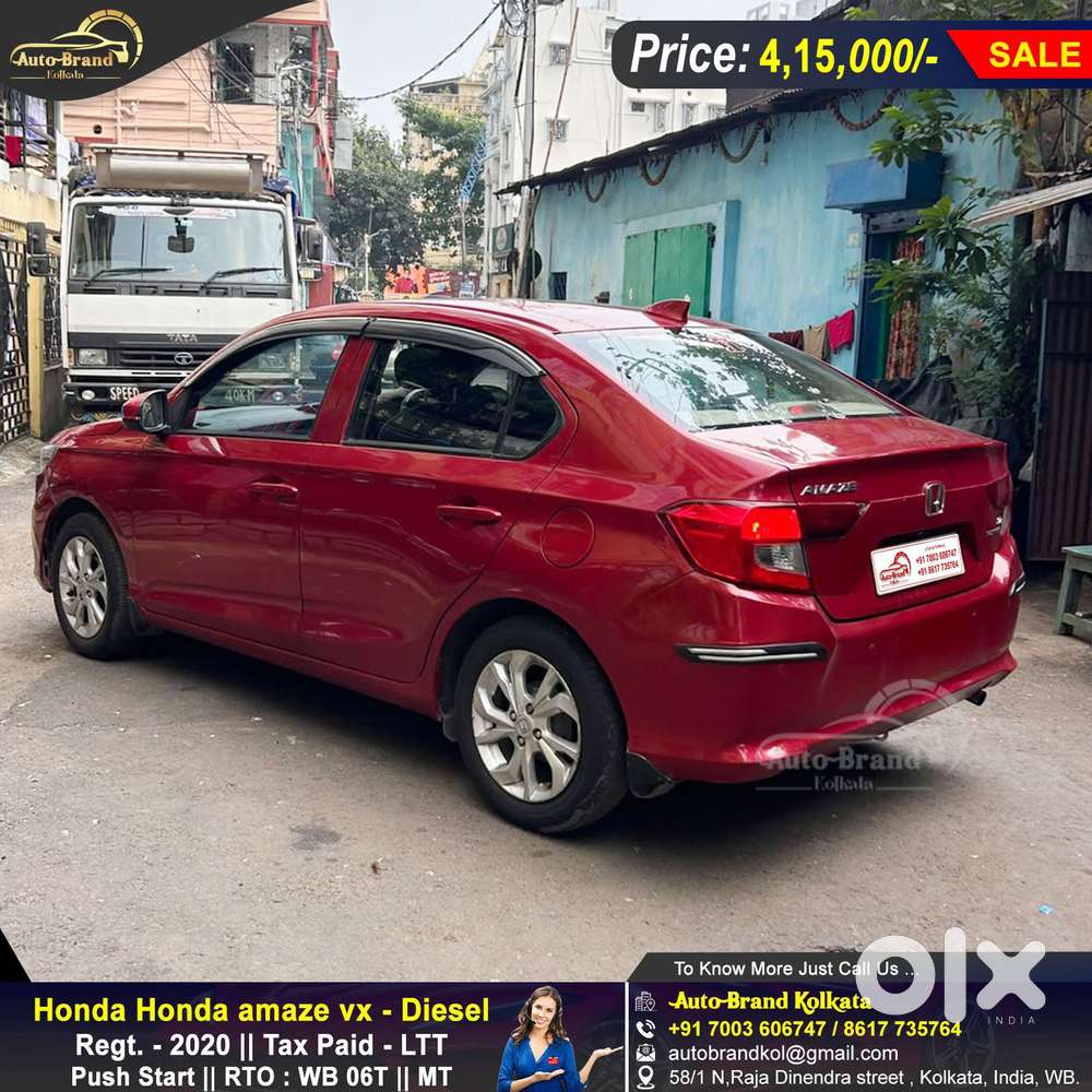 Honda Amaze 2nd Gen Vx, 2020, Diesel
