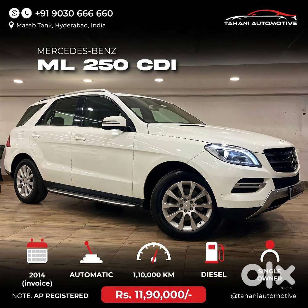 Mercedes-benz M-class Ml 250 Cdi, 2013, Diesel