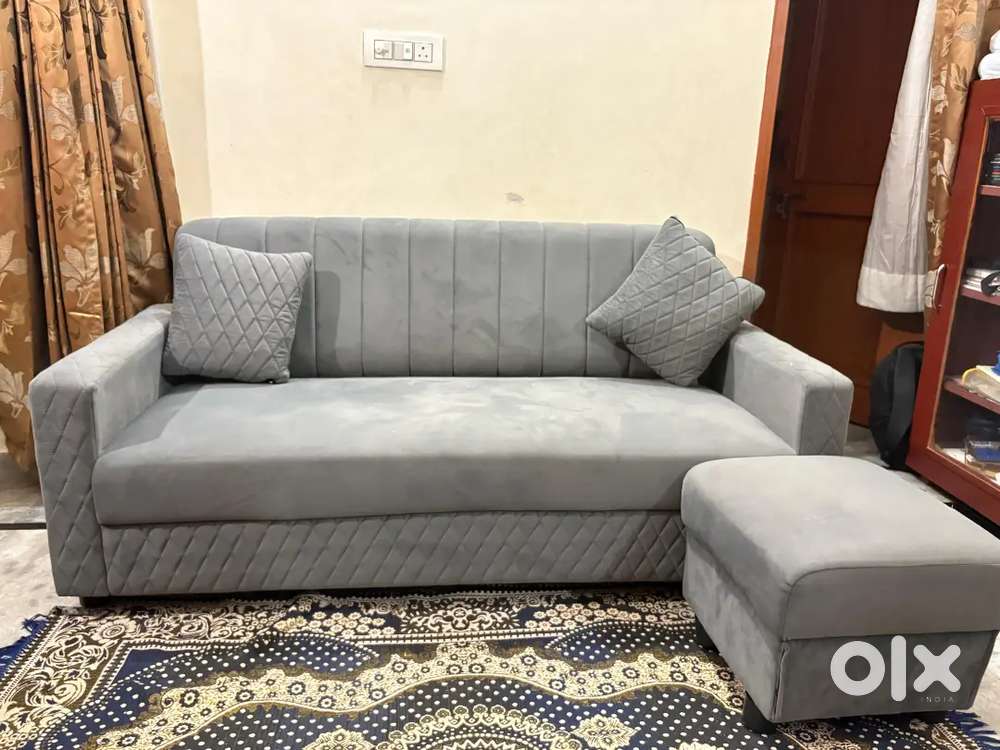 Oliver fabric 4 seater sofa with 2 cousin cover