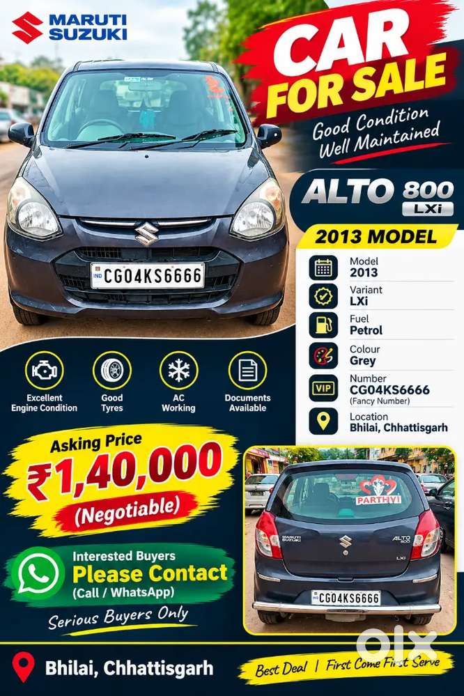Maruti Suzuki Alto 800 2013 Petrol Manual