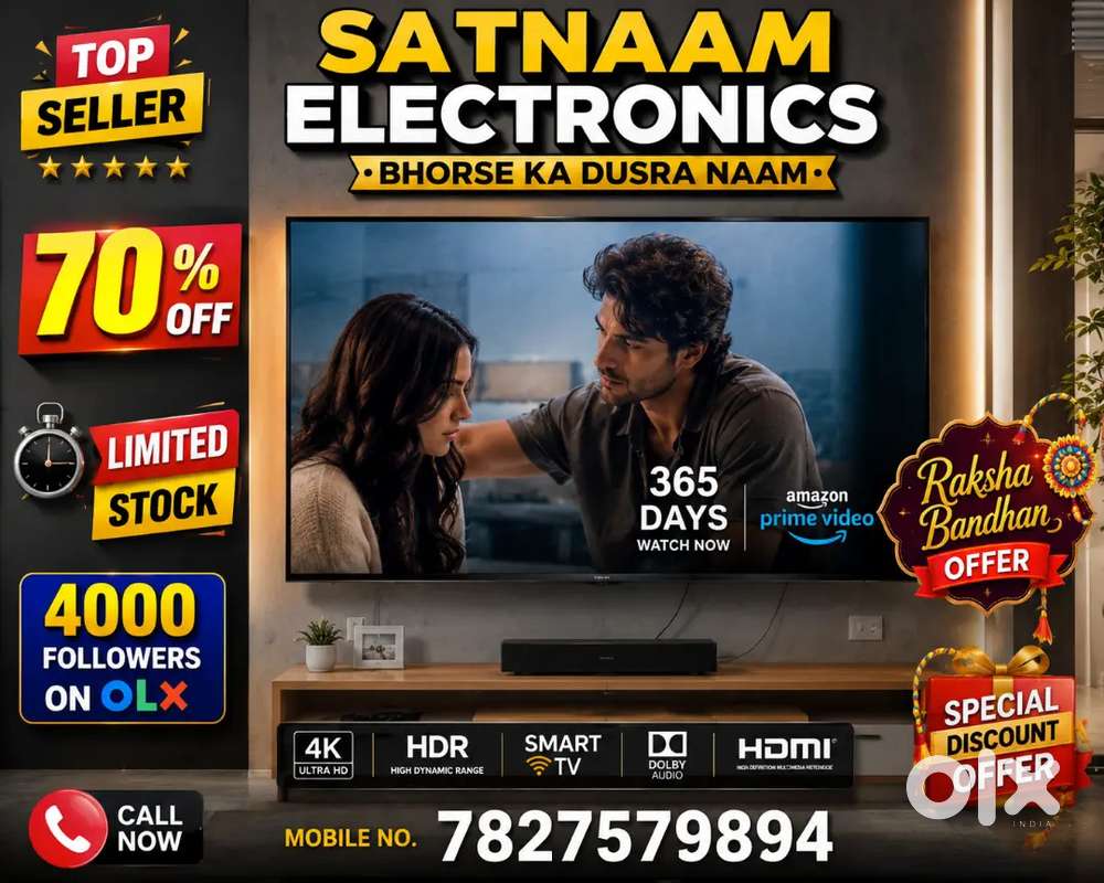 43 Q-LED TV 3 YEARS WARRANTY EXCHANGE OFFER HDR 10 ZERO DOT TECNOLOGY