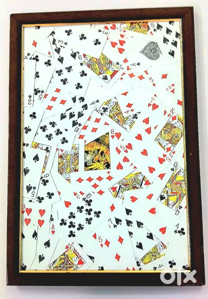 Decorative Playing Cards Wall Frame &ndash; Stylish Home D&eacute;cor