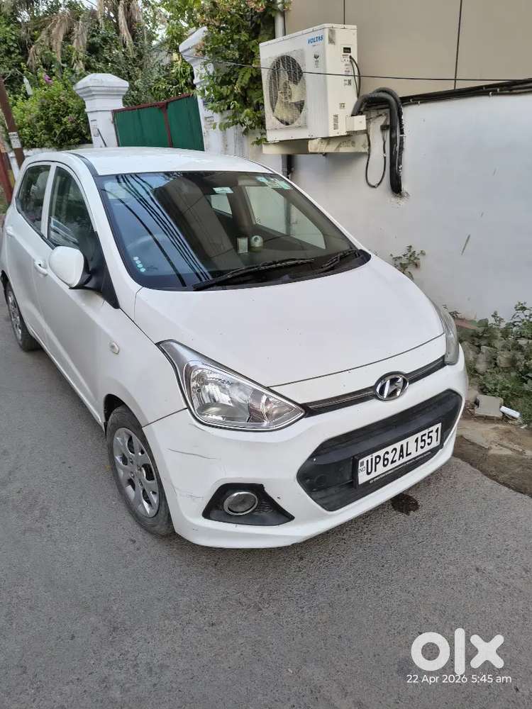 White Colour 2014 Model Grand I10 Diesel Car