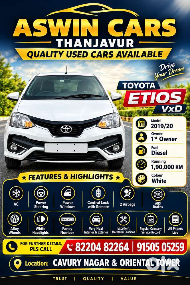 Toyota Etios Vx D, 2020, Diesel