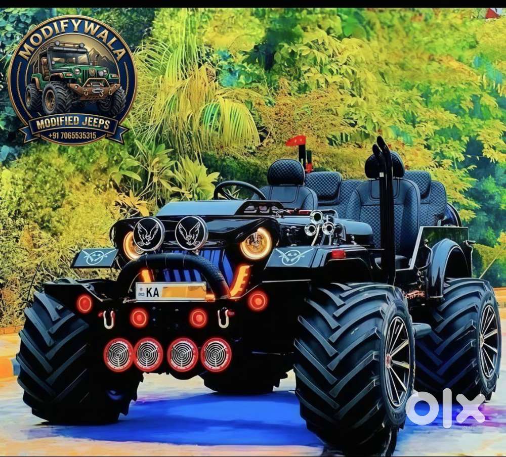 Modified Convertible Jeep  Premium Alloy Wheels  Jeep India