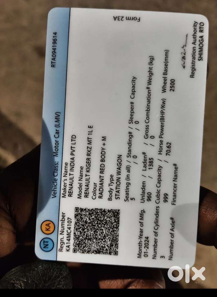 Renault Kiger Rxz, 2024, Petrol