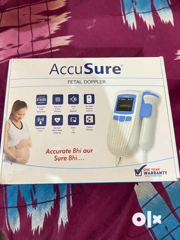 AccuSure Fetal Doppler for Doctors & Mothers Fetal Heart Rate