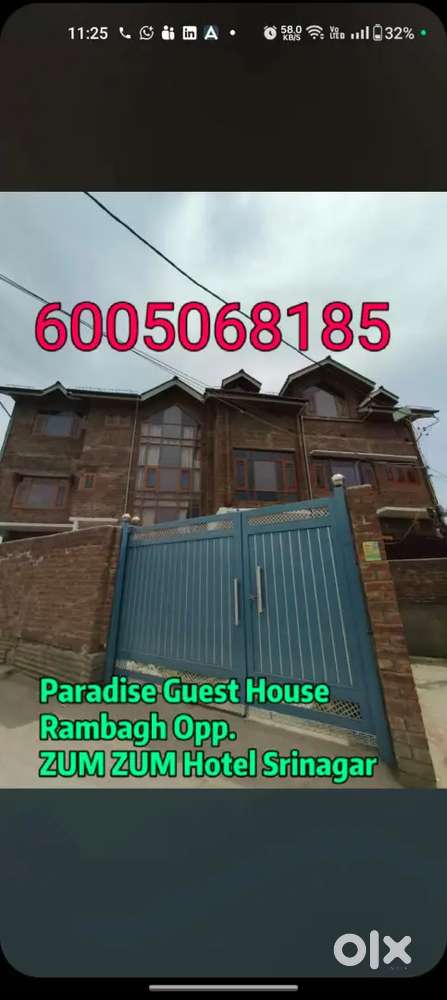 2BHK FLAT AVAILABLE FOR RENT IN RAMBAGH SRINAGAR