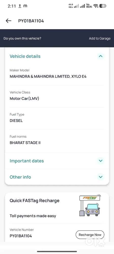 Mahindra Xylo 2010 Diesel Well Maintained