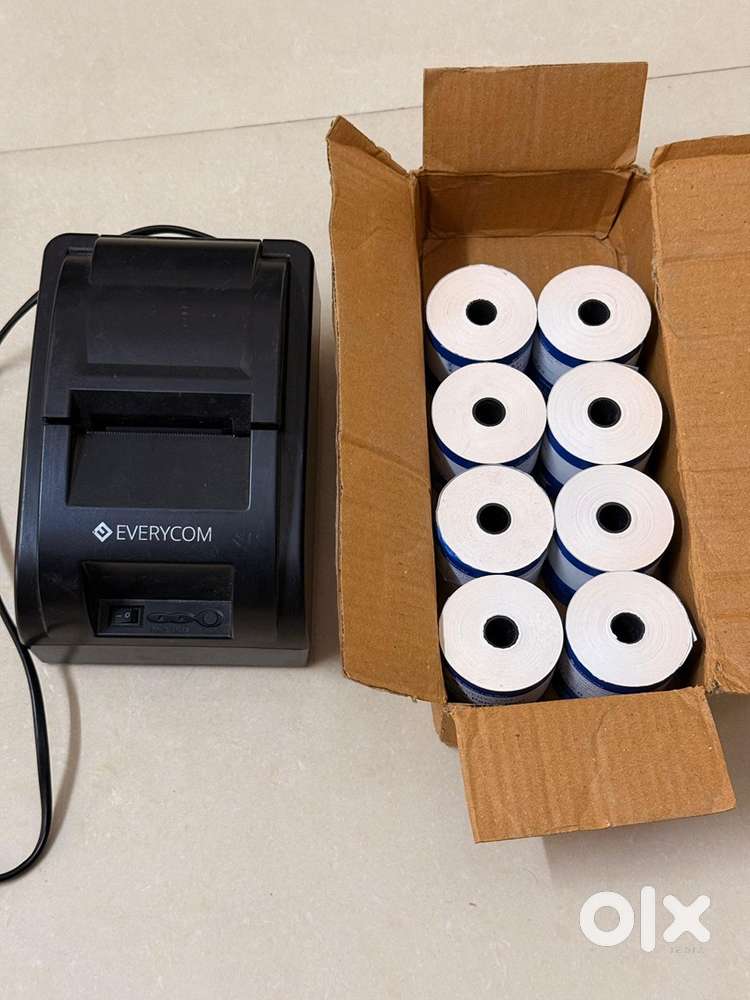 Everycom Thermal Printer with pack of 8 Paper roll