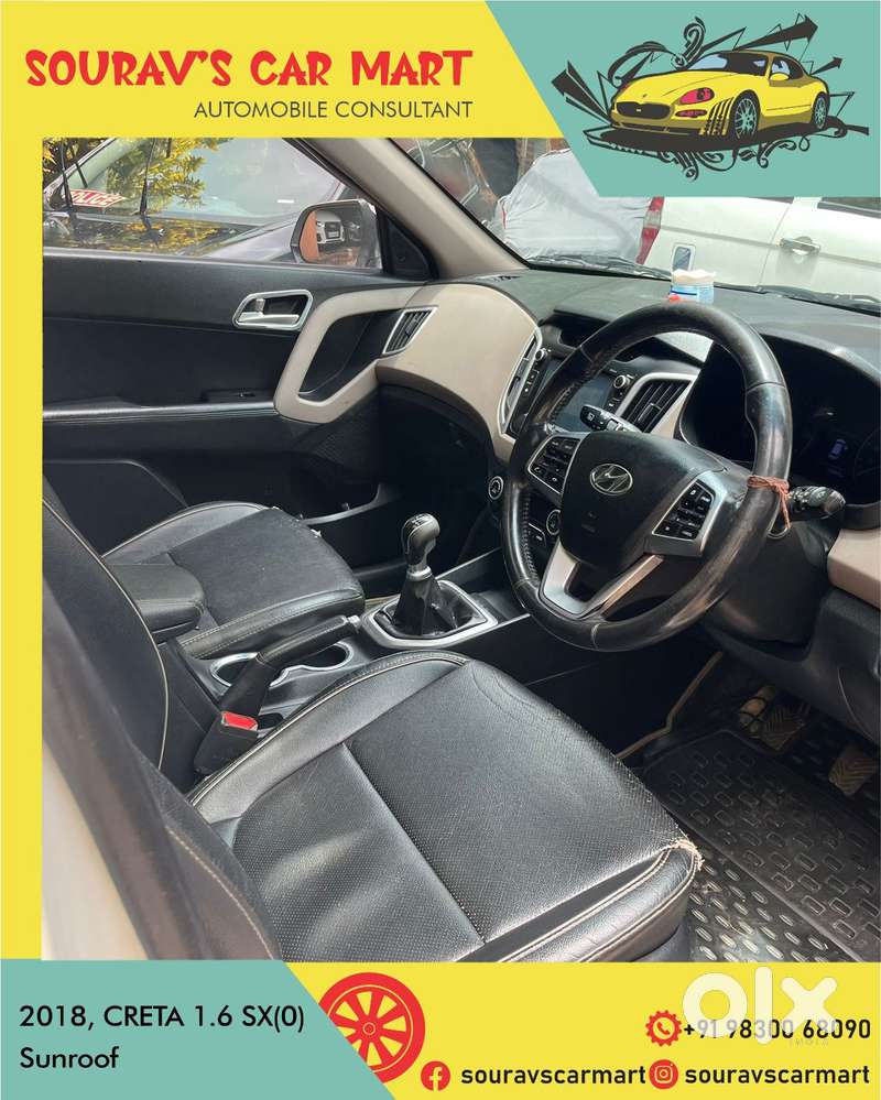 Hyundai Creta 1.6 Sx (o) Vtvt, 2018, Petrol