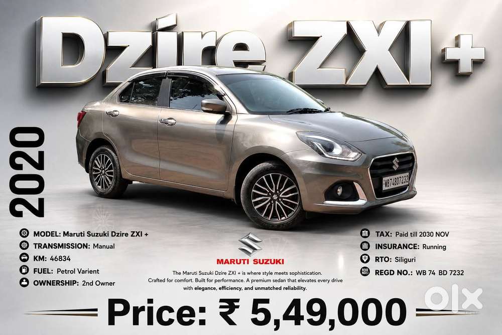 Maruti Suzuki Dzire 1.2 Zxi Plus, 2020, Petrol