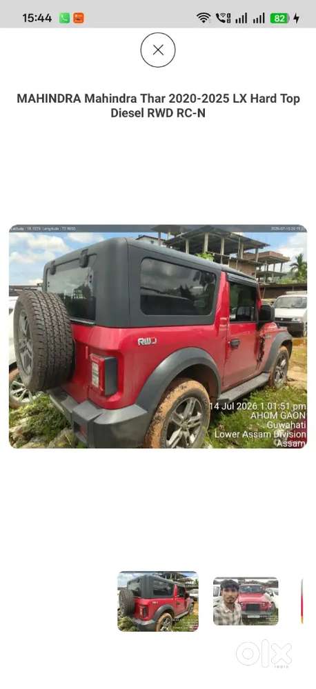Mahindra Thar.e Diesel 2024 Bank Seized Car
