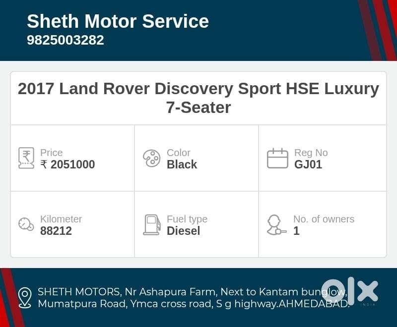 Land Rover Discovery Sport Sd4 Hse Luxury 7s, 2017, Diesel