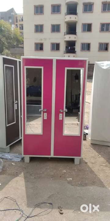 Steel cupboard double deals door