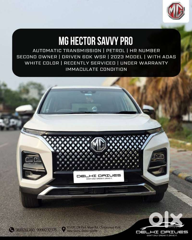 Mg Hector Plus Savvy Pro 1.5 Turbo Petrol Cvt 7 Str, 2023, Petrol